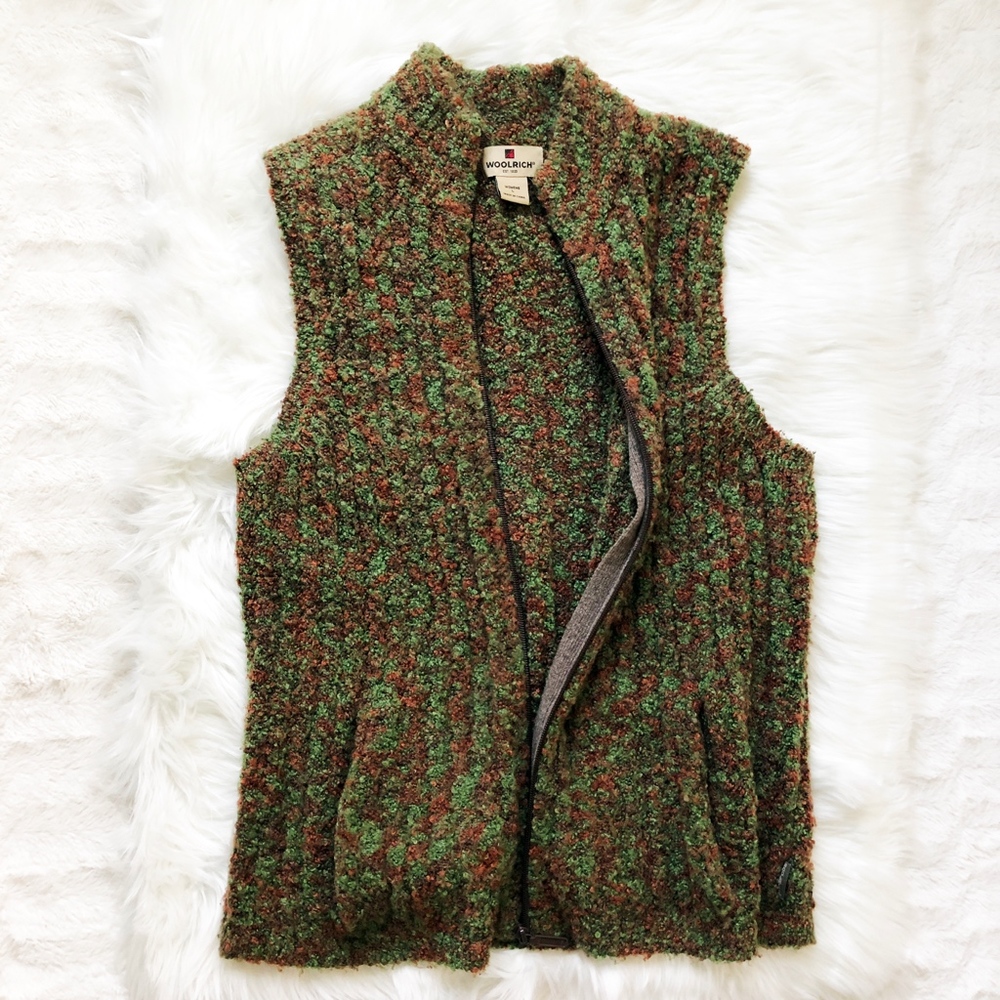 HP💥 Woolrich Wool Blend Full Zip Cardigan Sweater